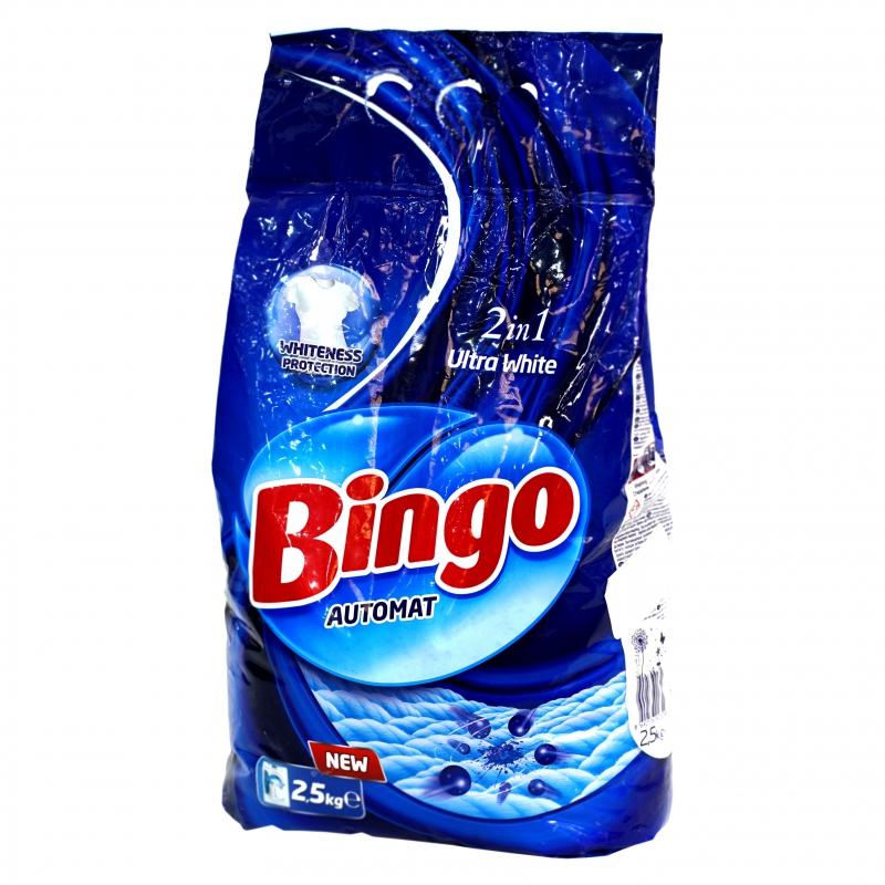 Լվ Փոշի Ավտոմատ Bingo 2,5կգ 2in1 Ultra White