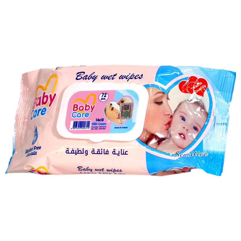 Անձեռոցիկ Թաց Baby Care 72 Կափ