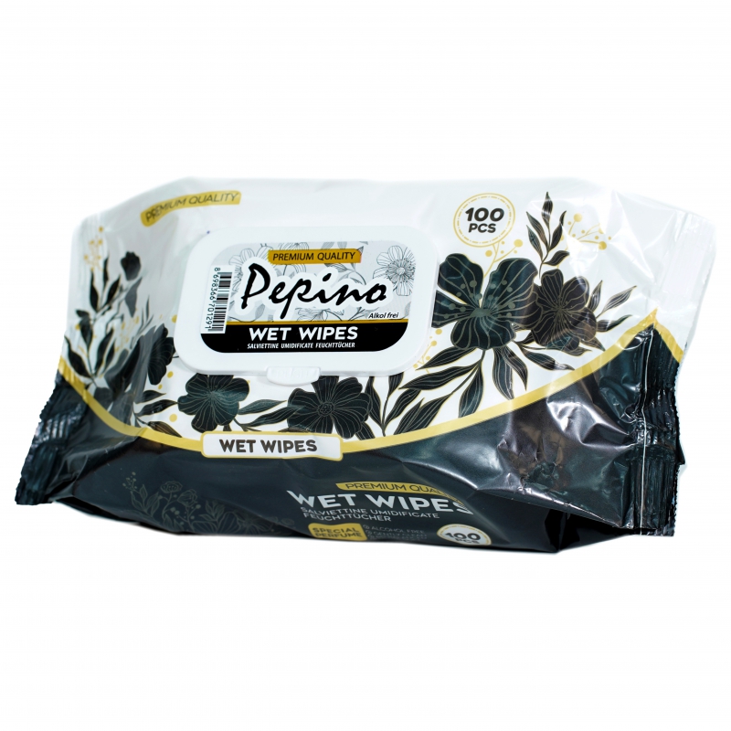 Անձեռոցիկ Թաց Pepino 100 Սև Կափ
