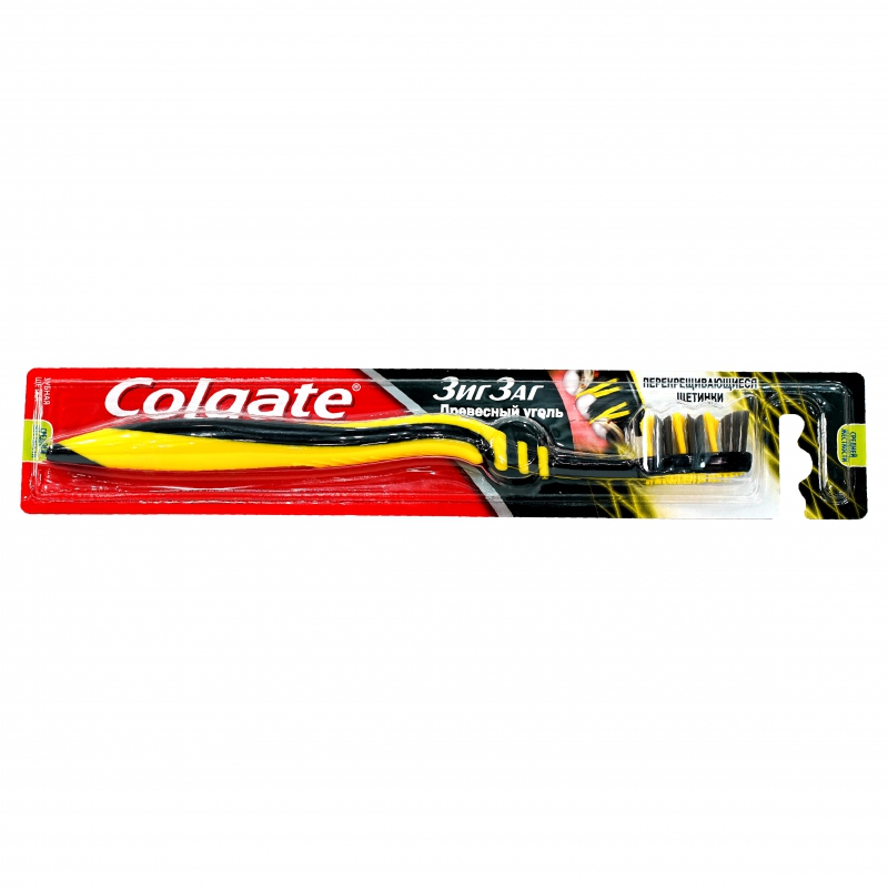 Խոզանակ Colgate Zigzag древесный уголь