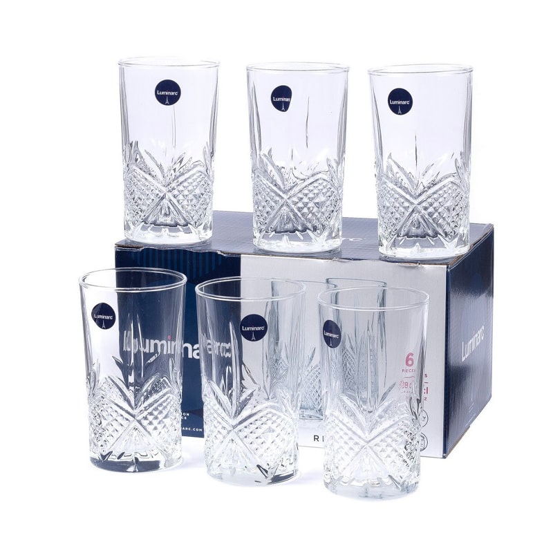 Հյութի բաժակ Luminarc N9065 Rhodes ապակի 280մլ 6 հատ
