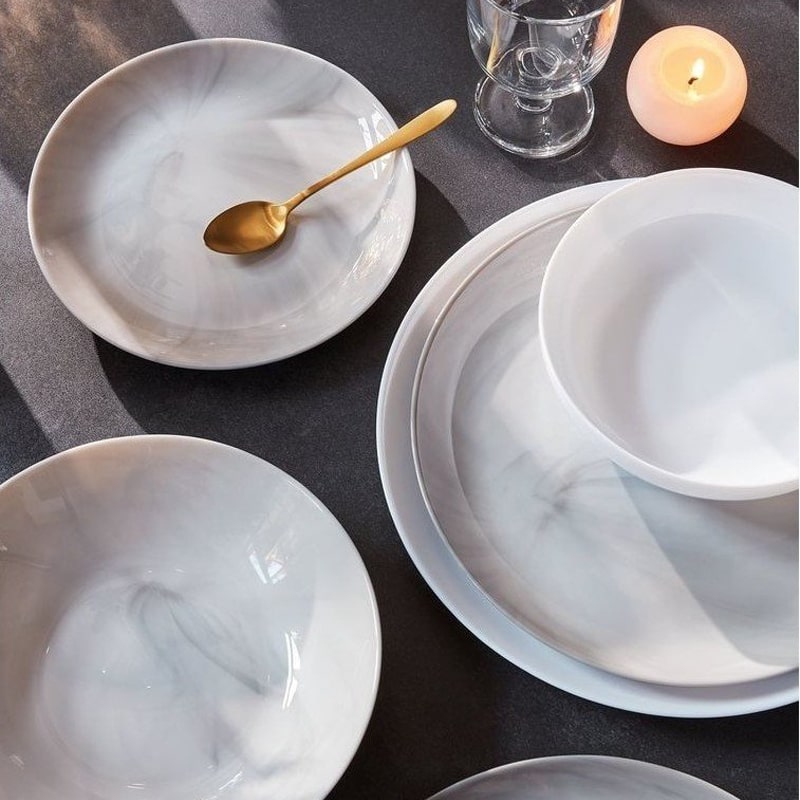 Կլոր ափսե Luminarc P9834 Diwali Granit Marbre ապակի 19սմ 2