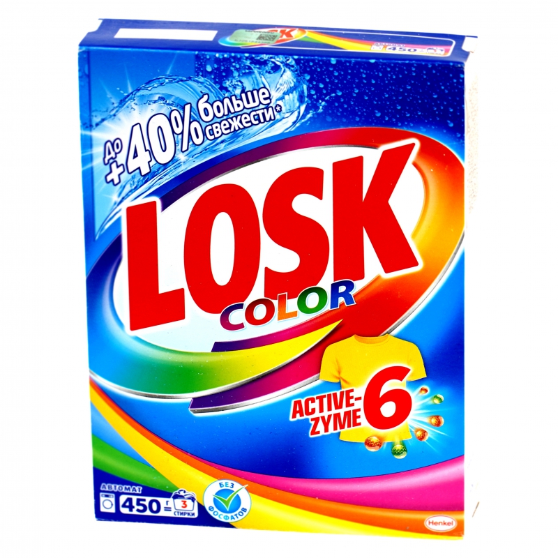 Լվ Փոշի Ավտոմատ Losk 450գ Color