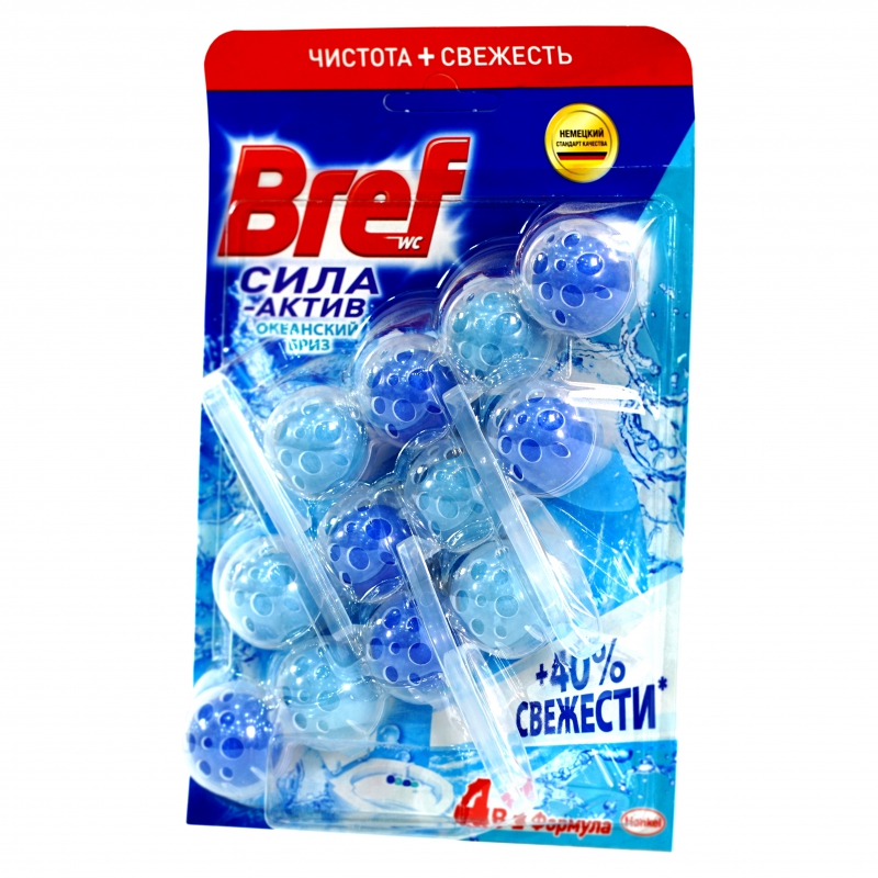 Կոճակ Զուգարանի Bref 3x50գ Сила Актив Океанский Бриз