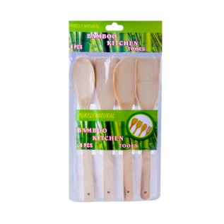 Խառնիչ Bamboo AG242-19-17 փայտե 4 հատ