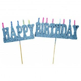 Մոմ Ծննդյան Happy Birthday Տառեր Կպած