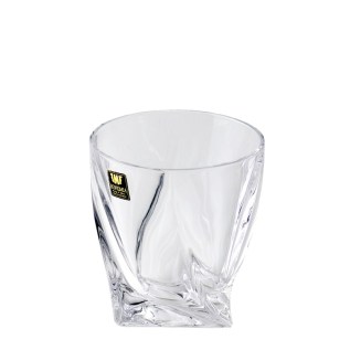 Վիսկիի բաժակ Crystalite Bohemia Quadro ապակի 340մլ 6 հատ