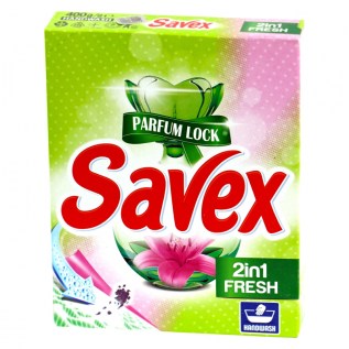 Լվ Փոշի Ձեռքի Savex 400գ 2in1 Fresh