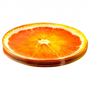 Ափսե Platinium Գունավոր R2-3/6 25*25 Նարնջ/գ
