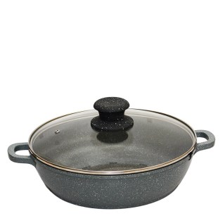 Կաթսա Platinium CAK-52404G գրանիտեպատ ալյումին 28սմ 3.1լ մոխրագույն