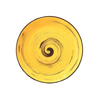Կլոր ափսե Wilmax 669413/A 5570 N9 Spiral ճենապակի 23սմ դեղին