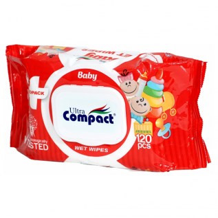 Թաց Անձեռոցիկ Compact Baby Ecopack 120հտ